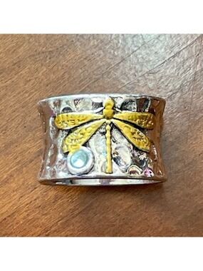Boho Ring Dragonfly Funky and Chunky #771